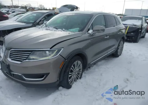 2017 Lincoln Mkx Reserve z USA, uszkodzony, nr VIN 2LMPJ8LR0HBL29456